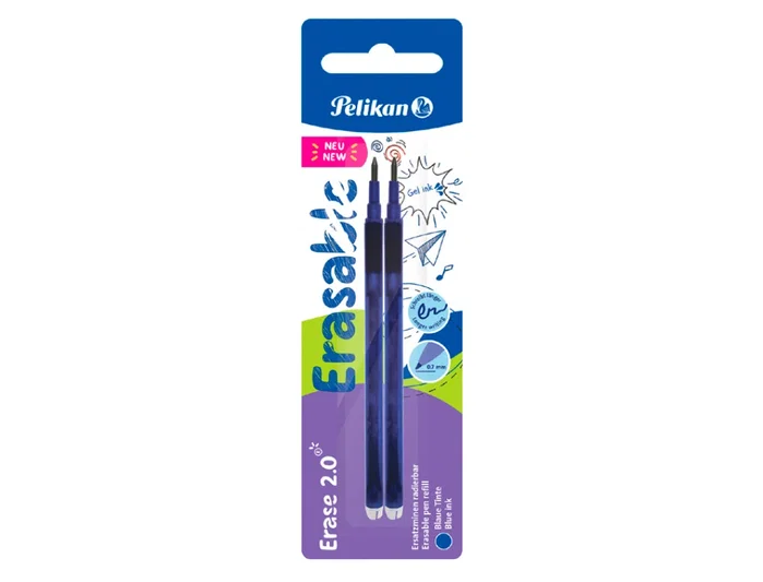 Pelikan Recambio Erase 2.0 Azul Blíster de 2 unidades Pelikan Recambio Erase 2.0 Azul Blíster de 2 unidades