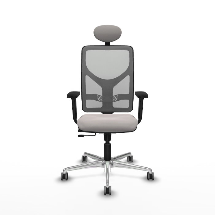 PIQUERAS Y CRESPO Silla de oficina Motilla con mecanismo Sincro/Traslack Blanco y Gris PIQUERAS Y CRESPO Silla de oficina Motilla con mecanismo Sincro/Traslack Blanco y Gris