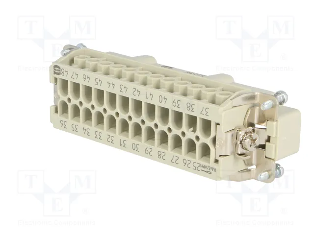 HARTING Han E® Conector de Plantilla de Contacto Macho 24+PE