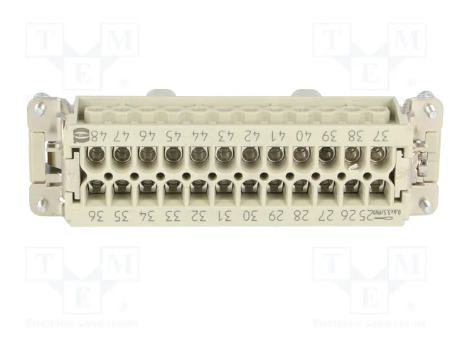 HARTING Han E® Conector de Plantilla de Contacto Macho 24+PE