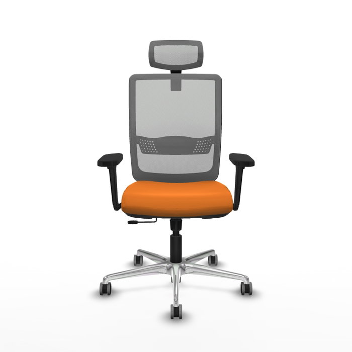 PIQUERAS Y CRESPO Silla de oficina Haches Naranja y Gris PIQUERAS Y CRESPO Silla de oficina Haches Naranja y Gris