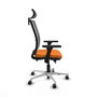 PIQUERAS Y CRESPO Silla de oficina Haches Naranja y Gris