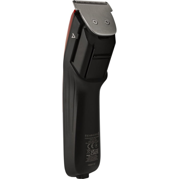 Remington HC5100 MyGroom Maquinilla de Peluquería con 12 Ajustes de Longitud, Negro y Rojo