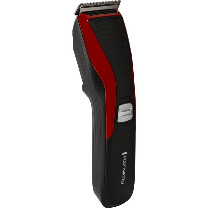 Remington HC5100 MyGroom Maquinilla de Peluquería con 12 Ajustes de Longitud, Negro y Rojo
