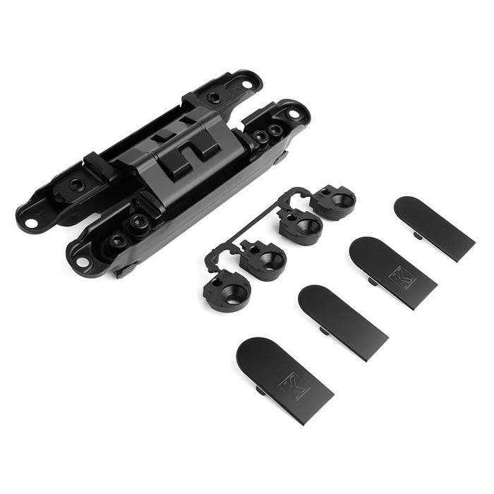 Koblenz Bisagra Oculta K2460 para Puertas de Madera - Zamak y Acero Inoxidable - Acabado Cromo Satinado - 60kg