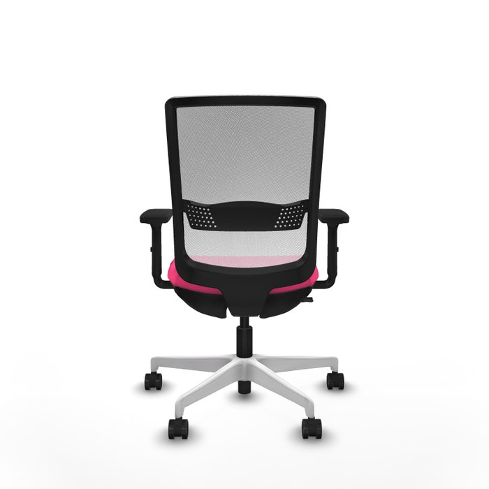 PIQUERAS Y CRESPO Silla de oficina Haches Rosa y Blanco con Mecanismo Sincro/Traslack PIQUERAS Y CRESPO Silla de oficina Haches Rosa y Blanco con Mecanismo Sincro/Traslack