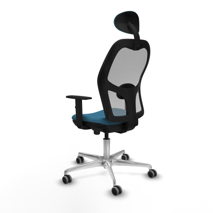 PIQUERAS Y CRESPO Silla de oficina Jorquera con mecanismo Sincro/Traslack, Verde petróleo y Gris PIQUERAS Y CRESPO Silla de oficina Jorquera con mecanismo Sincro/Traslack, Verde petróleo y Gris