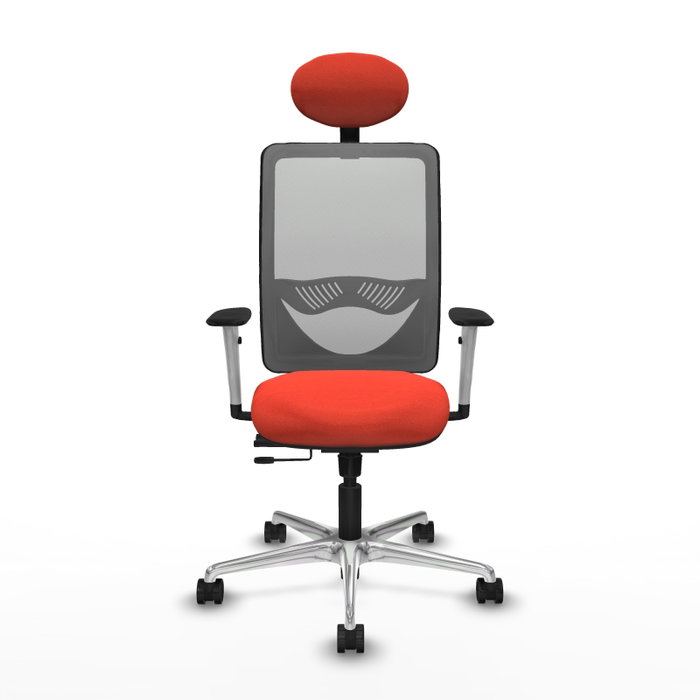 PIQUERAS Y CRESPO Silla de oficina Zulema con mecanismo Sincro/Traslack, Naranja oscuro y Gris PIQUERAS Y CRESPO Silla de oficina Zulema con mecanismo Sincro/Traslack, Naranja oscuro y Gris
