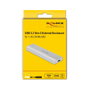 DeLOCK 42634 Gabinete externo para M.2 NVMe PCIe SSD USB 3.2 Gen 2 Plata