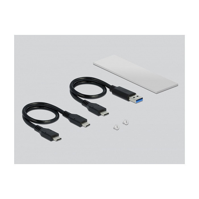 DeLOCK 42634 Gabinete externo para M.2 NVMe PCIe SSD USB 3.2 Gen 2 Plata DeLOCK 42634 Gabinete externo para M.2 NVMe PCIe SSD USB 3.2 Gen 2 Plata