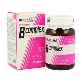 Health Aid B Complex 30 cápsulas - Complejo de vitaminas del grupo B