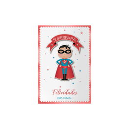 Dohe Tarjetas de Felicitación Papá PACK 6 Unidades Modelo Superdad Referencia 70082 Tamaño 11.5x17cm