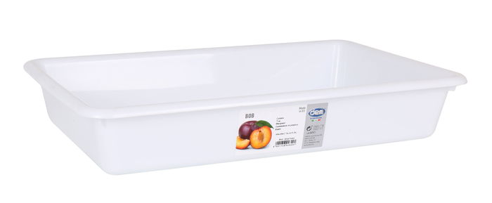 Dem Cubeta Blanca 44 cm x 29 cm x 7.5 cm / 5.8 L (12 Unidades)