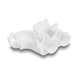 DeLOCK 88128 Clips para cables para doblar, 8 piezas, Blanco