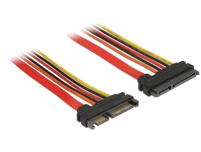 DeLOCK 84920 Cable de extensión SATA III de 22 pines, 50 cm