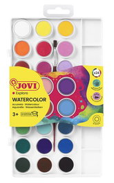 Jovi Acuarela 24 Colores con Pincel Estuche de Plástico