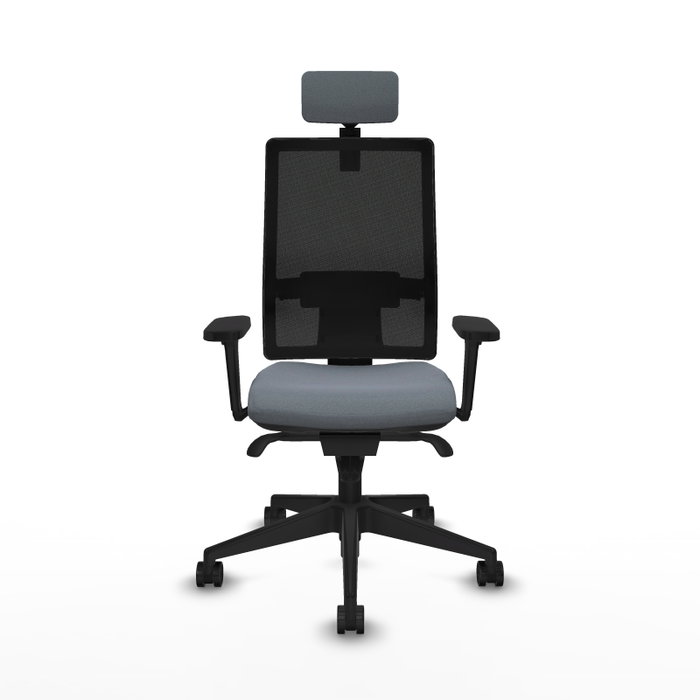PIQUERAS Y CRESPO Silla de oficina Horna con mecanismo Sincro, Gris y Negro PIQUERAS Y CRESPO Silla de oficina Horna con mecanismo Sincro, Gris y Negro