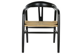 DKD Home Decor Silla Horeca Negro Crema 57 x 53 x 78 cm (2 Unidades)