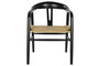 DKD Home Decor Silla Horeca Negro Crema 57 x 53 x 78 cm (2 Unidades)