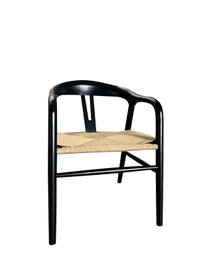 DKD Home Decor Silla Olmo Fibra Negro