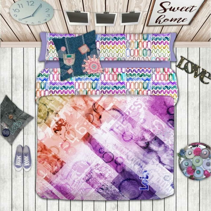 Juego de funda nórdica Lois JASON P. Malva Cama de 90 150 x 230 cm 3 Piezas Juego de funda nórdica Lois JASON P. Malva Cama de 90 150 x 230 cm 3 Piezas