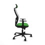 PIQUERAS Y CRESPO Silla de oficina Jorquera con mecanismo Sincro, Verde y Blanco