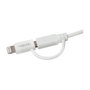 LogiLink Cable USB 2.0 con Micro-USB y Lightning de 1 m, blanco