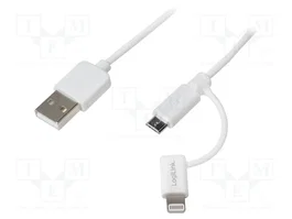 LOGILINK Cable USB High Speed 1 m Blanco CU0118