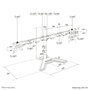 Neomounts Tischhalterung Dual para pantallas de 10-32'' (-6kg)
