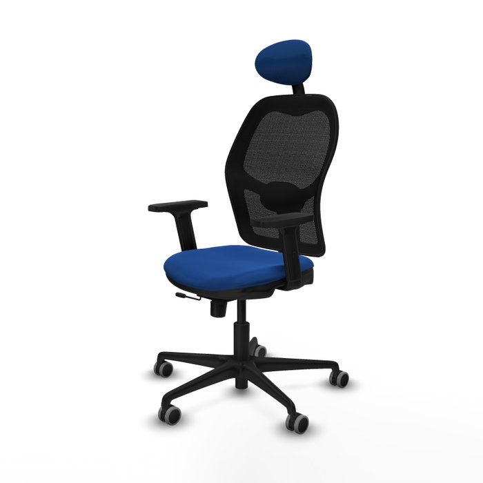 PIQUERAS Y CRESPO Silla de oficina Jorquera Azul y Negro con mecanismo Sincro/Traslack PIQUERAS Y CRESPO Silla de oficina Jorquera Azul y Negro con mecanismo Sincro/Traslack