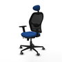 PIQUERAS Y CRESPO Silla de oficina Jorquera Azul y Negro con mecanismo Sincro/Traslack