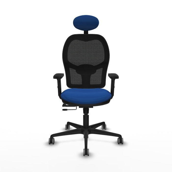 PIQUERAS Y CRESPO Silla de oficina Jorquera Azul y Negro con mecanismo Sincro/Traslack PIQUERAS Y CRESPO Silla de oficina Jorquera Azul y Negro con mecanismo Sincro/Traslack