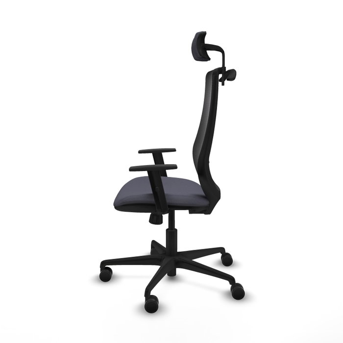 PIQUERAS Y CRESPO Silla de oficina Mardos con mecanismo Sincro Gris oscuro y Negro