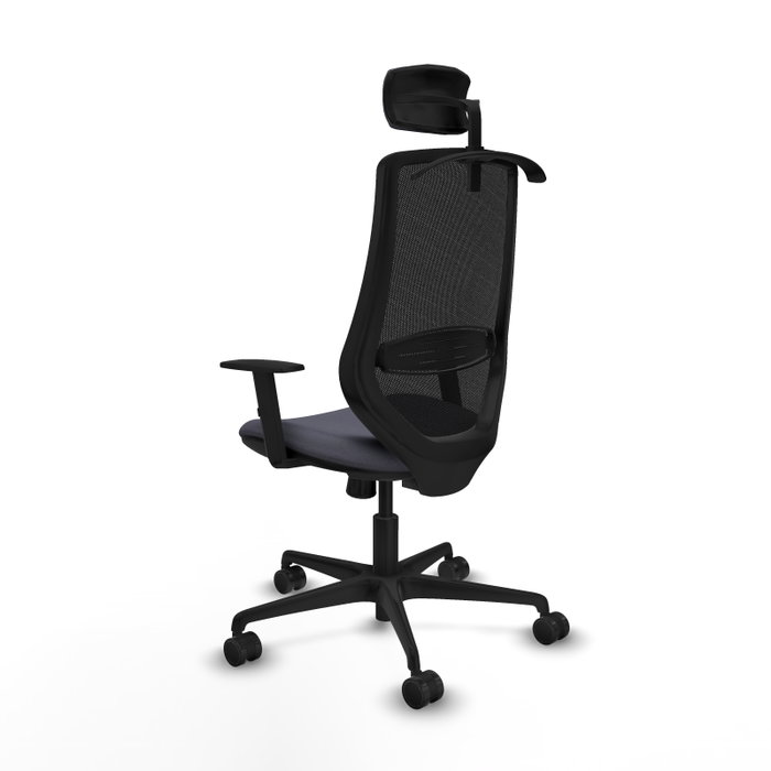 PIQUERAS Y CRESPO Silla de oficina Mardos con mecanismo Sincro Gris oscuro y Negro