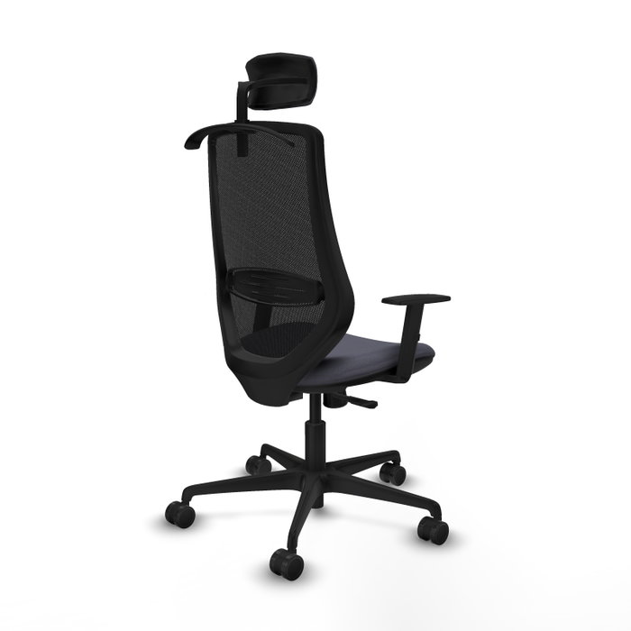 PIQUERAS Y CRESPO Silla de oficina Mardos con mecanismo Sincro Gris oscuro y Negro