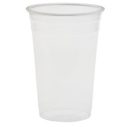Duni Crystal Vaso 2 de RPET, 9.8 cm de diámetro x 14 cm de alto, 59cl, Transparente, 800 unidades