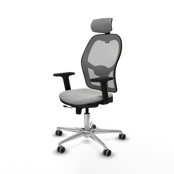 PIQUERAS Y CRESPO Silla de oficina Jorquera Gris con mecanismo Sincro/Traslack