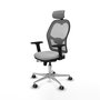 PIQUERAS Y CRESPO Silla de oficina Jorquera Gris con mecanismo Sincro/Traslack