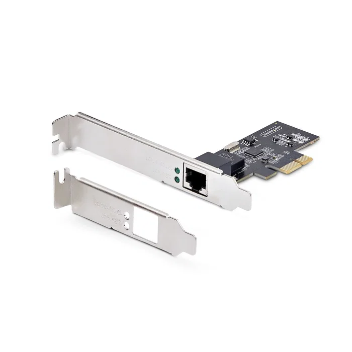 Startechcom Tarjeta de Red PCIe PR12GI-NETWORK-CARD - 1 Puerto 2.5 GbE RJ45 con Chip Intel I225-V - Compatible con Windows, Linux, VMware - Incluye Soporte de Bajo Perfil