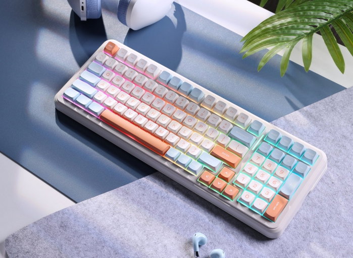 Mchose MC-K99V2-3 Teclado Mecánico Gaming 99 Teclas RGB Inalámbrico Bluetooth