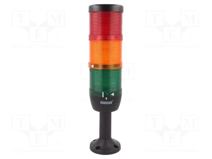 EMAS Columna de señalización LED rojo/amarillo/verde 220VAC IK EMAS Columna de señalización LED rojo/amarillo/verde 220VAC IK