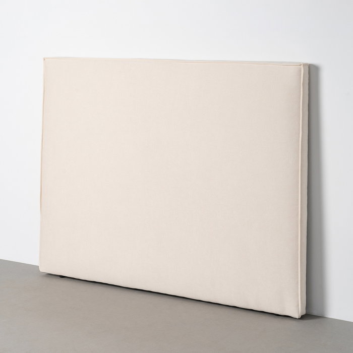 Cabecero Crema Tejido Dormitorio 160 X 122 cm Cabecero Crema Tejido Dormitorio 160 X 122 cm