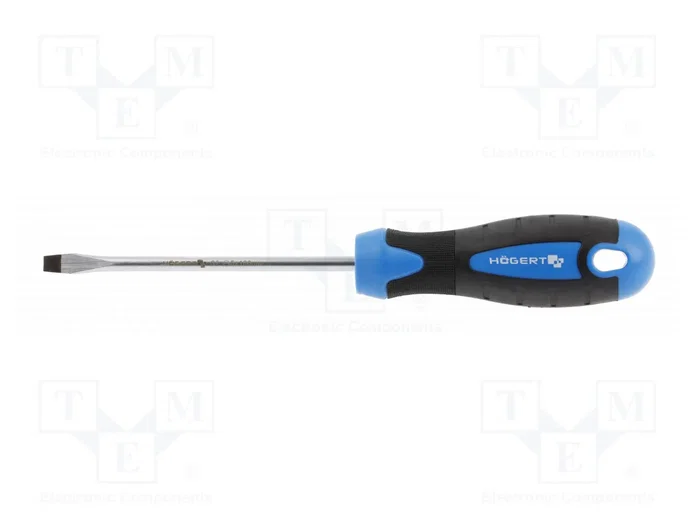 HÖGERT TECHNIK Destornillador plano estándar SL 5 100mm HÖGERT TECHNIK Destornillador plano estándar SL 5 100mm