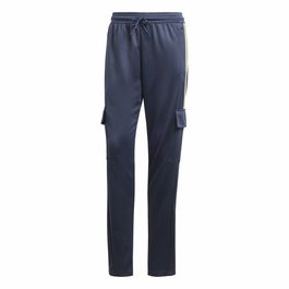 Pantalón Largo Deportivo Adidas Tiro Cargo Azul Mujer