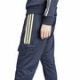 Pantalón Largo Deportivo Adidas Tiro Cargo Azul Mujer