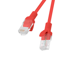 LANBERG PCU5-10CC-0500-R Cable de Red Cat5e U/UTP 5 m Rojo
