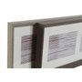 DKD Home Decor Marco Multifoto PS Cristal 56x3x18 para 3 Fotos, Surtido de 2 Unidades