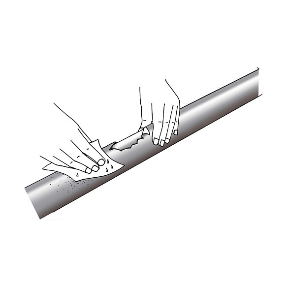 Hellermann RMS43-10-PO-X-BK Fuelle de reparación de 500 mm negro
