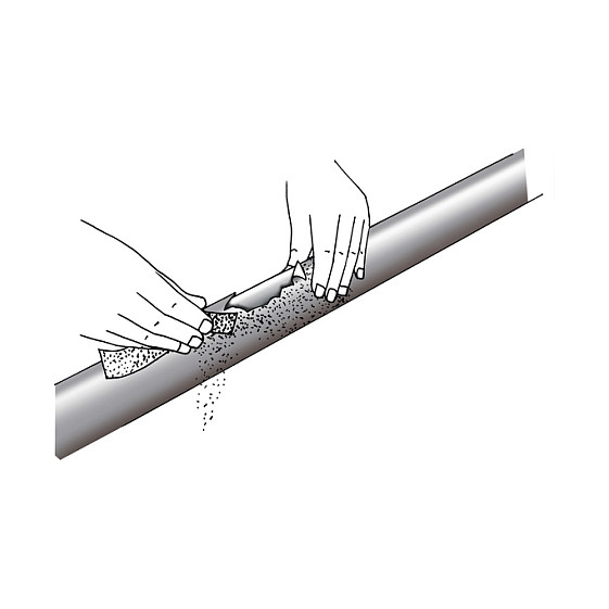 Hellermann RMS43-10-PO-X-BK Fuelle de reparación de 500 mm negro