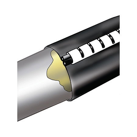 Hellermann RMS43-10-PO-X-BK Fuelle de reparación de 500 mm negro